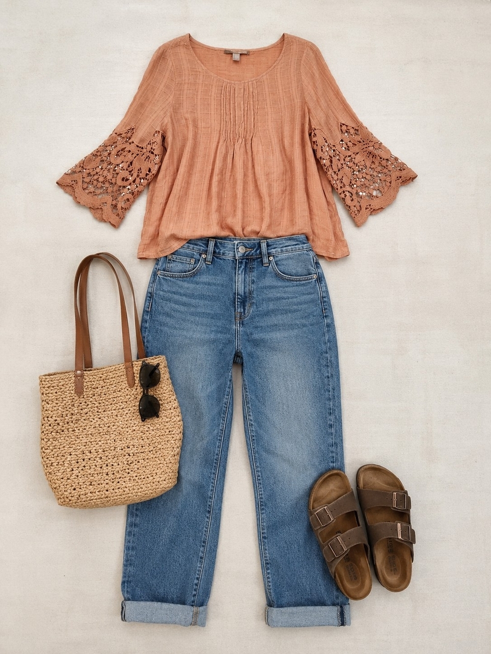 Lace BOHO Top Size XL